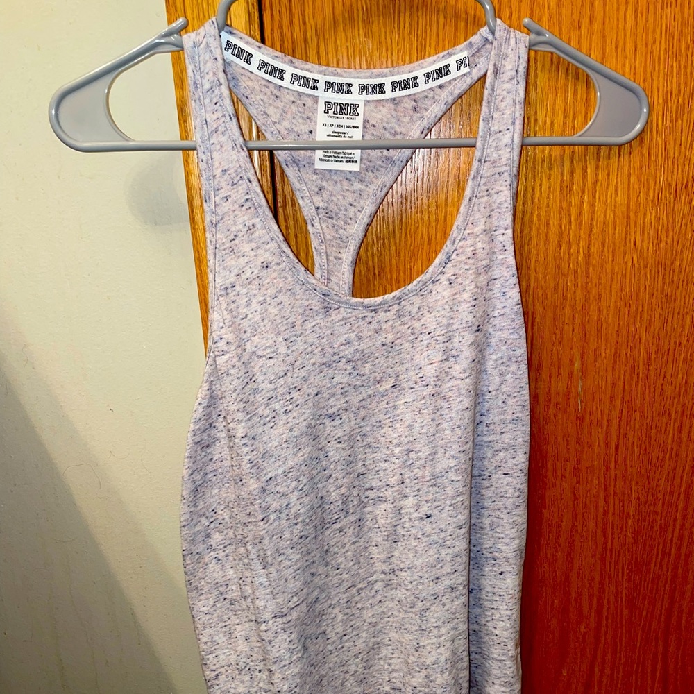 Pink Grey Sleepwear Tank Top